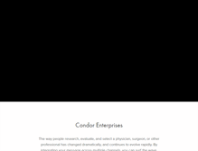 Tablet Screenshot of condor-enterprises.com